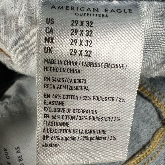 American Eagle Original Straight Jeans Mens W29 L32 - Picture 5 of 5